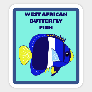 WEST AFRICAN BUTTERFLY FISH Sticker